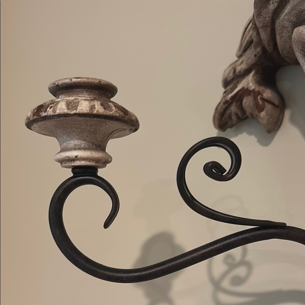 Vintage Style Wall Sconce Candle Holders, Set of 2 - Picture 4 of 4